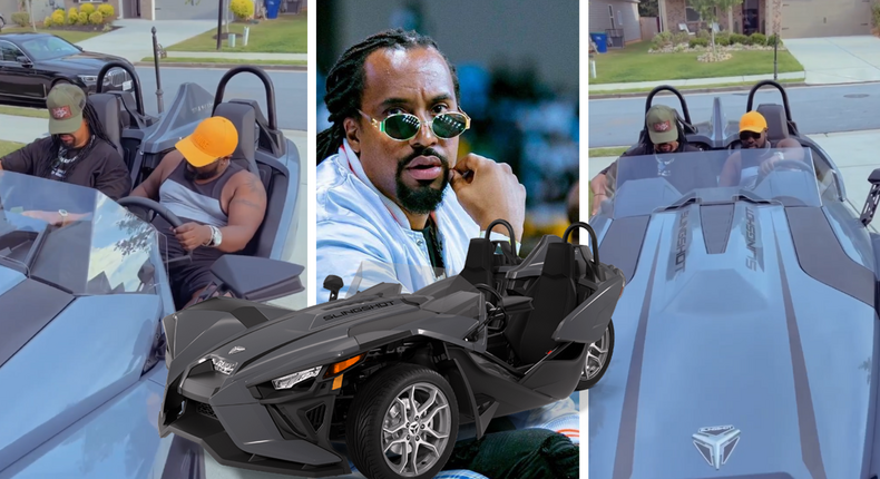 Navio takes us on a ride in Shs100 million 3-wheel motorbike in the USA/Instagram
