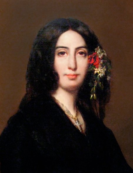 George Sand na portrecie z 1838 r.