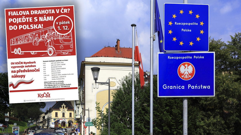 Czesi jadą autobusem na zakupy do Polski