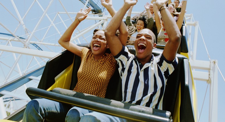 Couple on a roller coaster [Bucketlist 127]