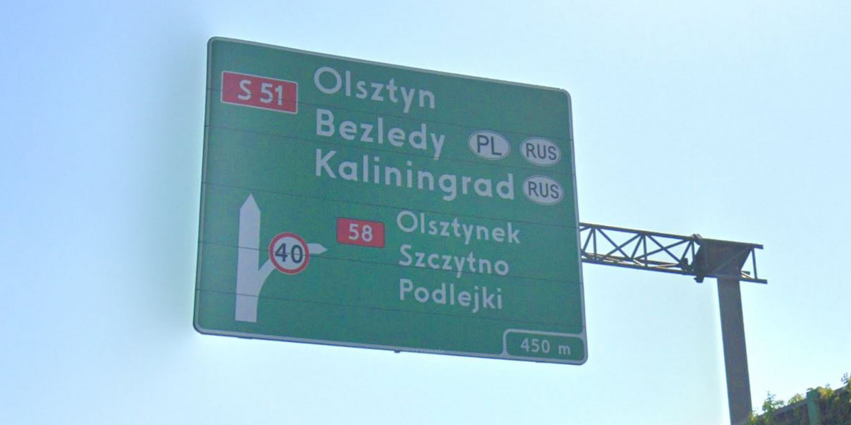 Na niektórych tablicach nazwa Kaliningrad zostanie po prostu zaklejona