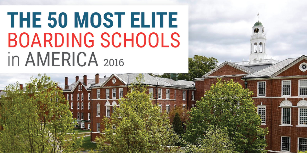 The 50 most elite boarding schools in America