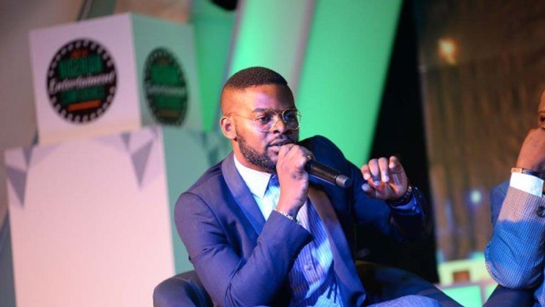 Falz, in file, speaking at the 2016 Nigerian Entertainment Conference responds to criticisms on slut shaming at his listening session [Pulse]