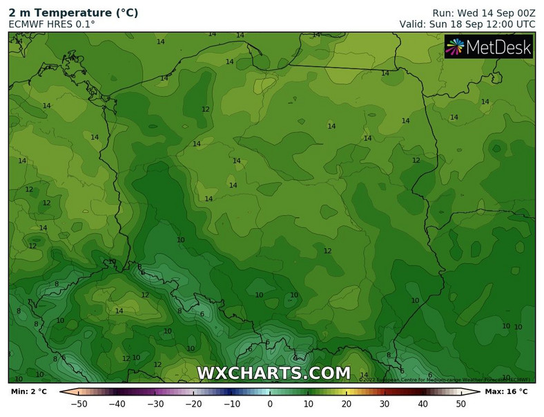 Temperatura pod koniec tygodnia nie przekroczy 10-15 st. C.