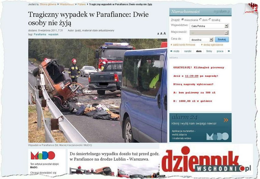 Wypadek. 2 osoby nie żyją, 5 rannych