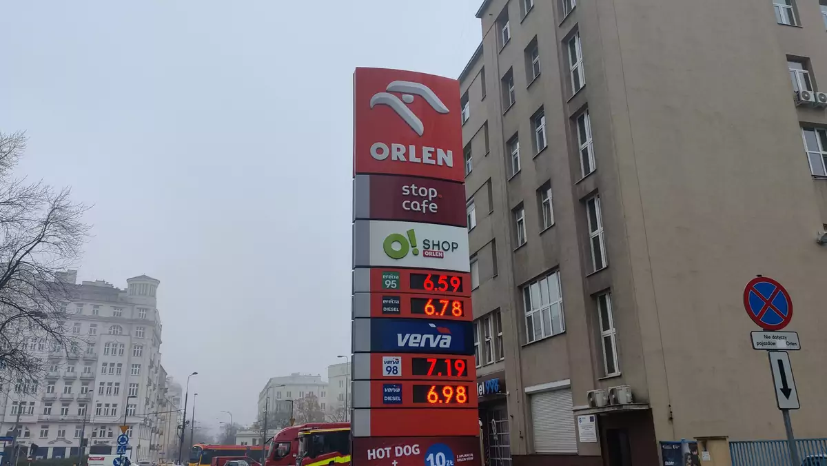 Ceny paliw na stacji Orlen dnia 16.11.2023 r.