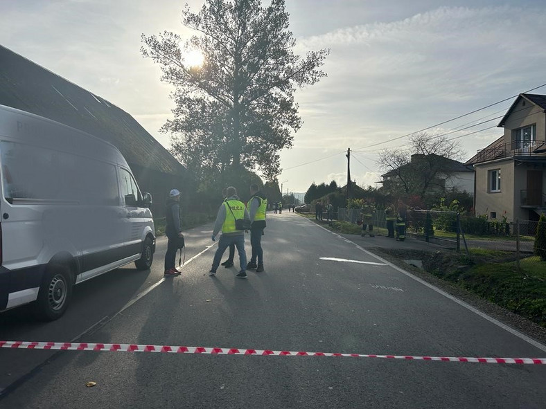 Wypadek w Humniskach na Podkarpaciu