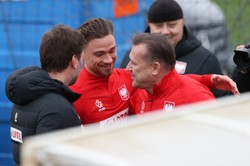 El. MŚ 2022. Prezes PZPN osobiście doglądał piłkarzy na treningu