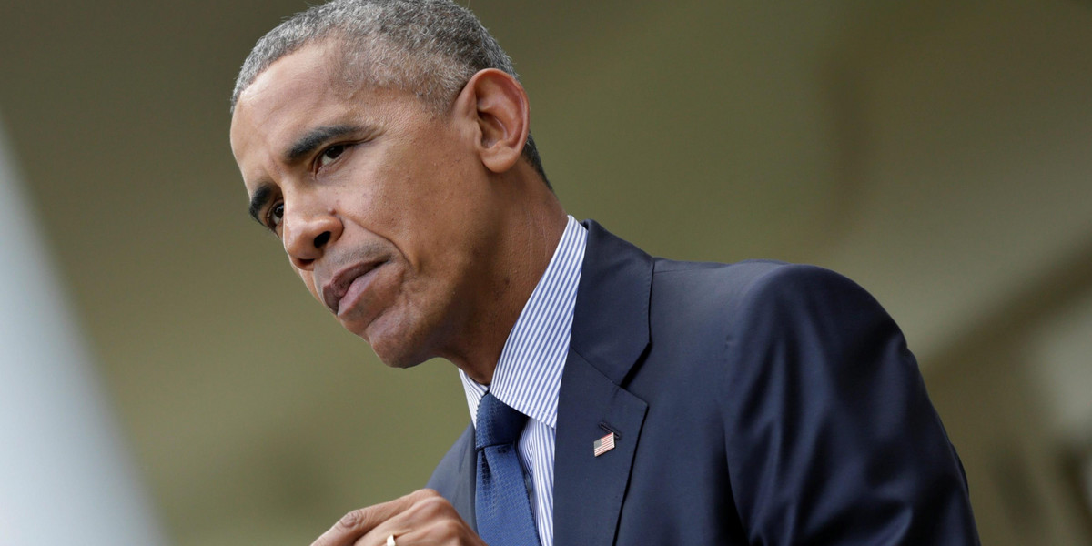 President Barack Obama delivers a statement on the Paris Agreement