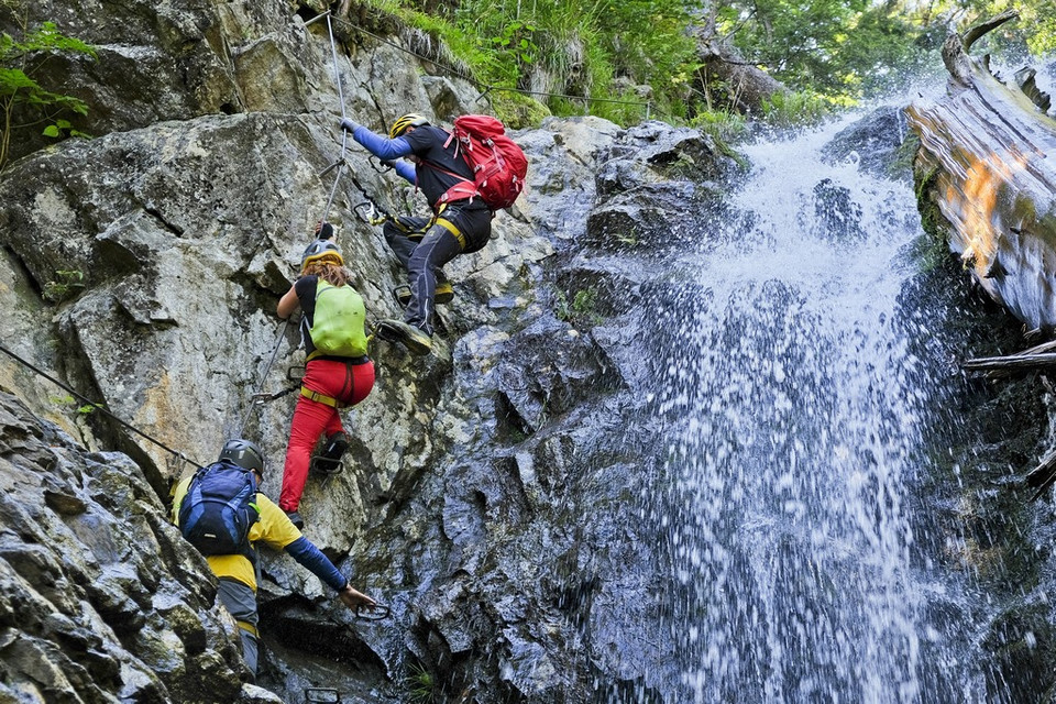 Ferrata HZS - odcinek szczytowy