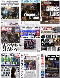 Świat wstrząśnięty zamachami w Paryżu: Rzeź, wojna, dżihad życia codziennego