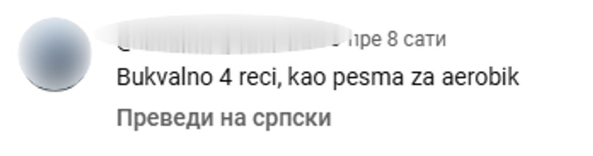 Komentari na račun pesme Nataše Kojić za PZE