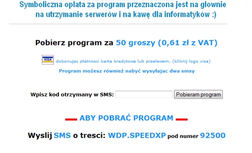 Super hiper promocja - podaj nam numer swojej karty płatniczej za 50gr + VAT