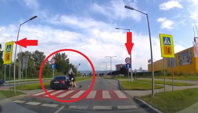 Drastyczny wypadek w Nowym Sączu. Kierowca BMW nawet nie hamował