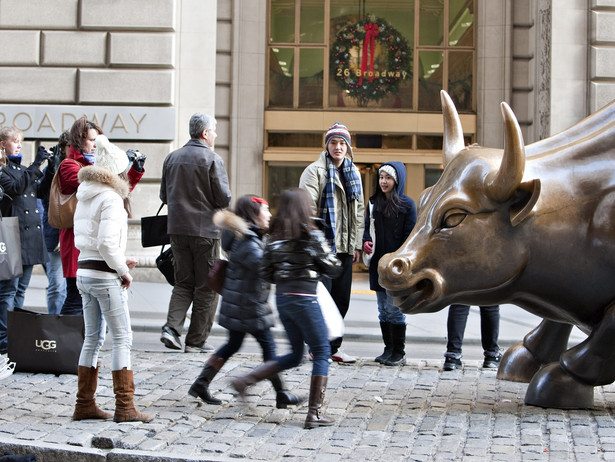 Rzeźba byka na Wall Street
