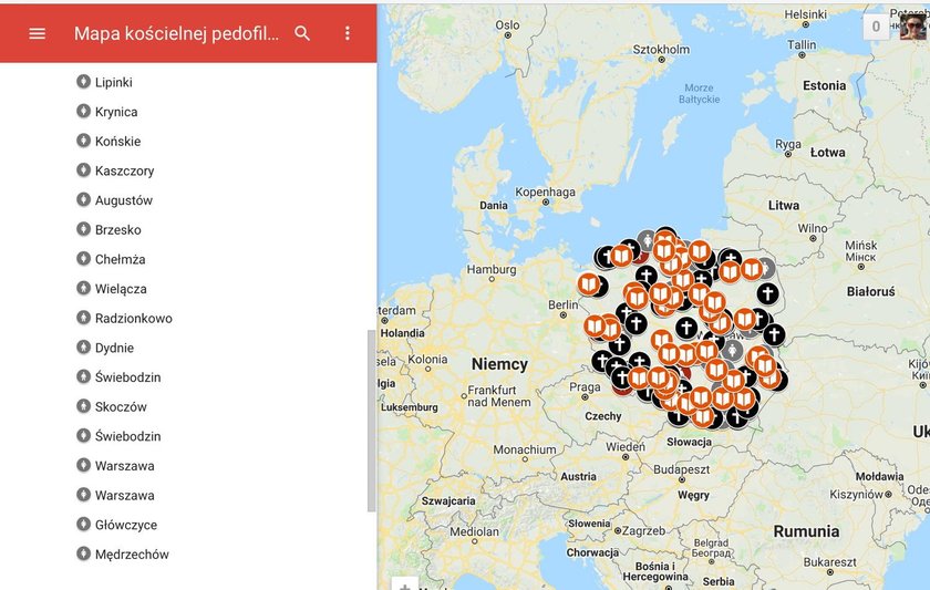 Opublikowano mapę pedofilii w polskim Kościele! Skrzywdzeni protestują w Warszawie