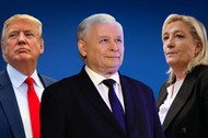 Marine Le pen Jarosław Kaczyński Donald Trump