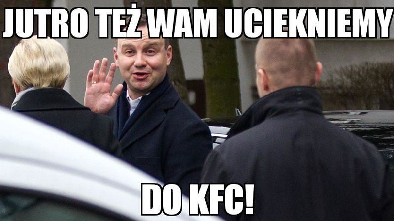 Andrzej Duda w KFC - memy