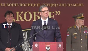 Aleksandar Vučić prisustvuje obeležavanju Dana jedinice Kobre