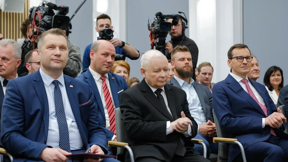 Przemysław Czarnek, Jarosław Kaczyński, Mateusz Morawiecki