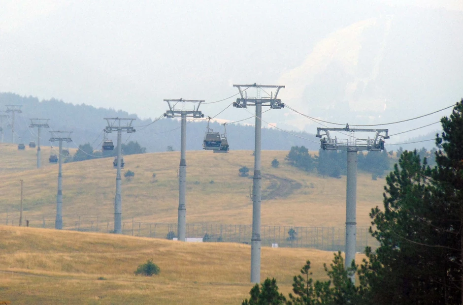 Trasa gondole par stotina metara od polazne stanice u centru Zlatibora