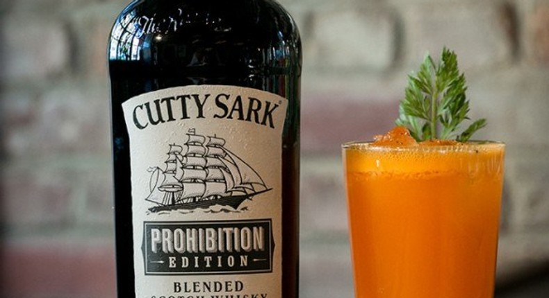 carrots and cutty whisky cocktail