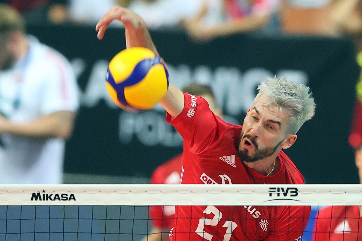 Siatkarz reprezentacji Polski Tomasz Fornal podczas meczu grupy A mistrzostw świata z Meksykiem