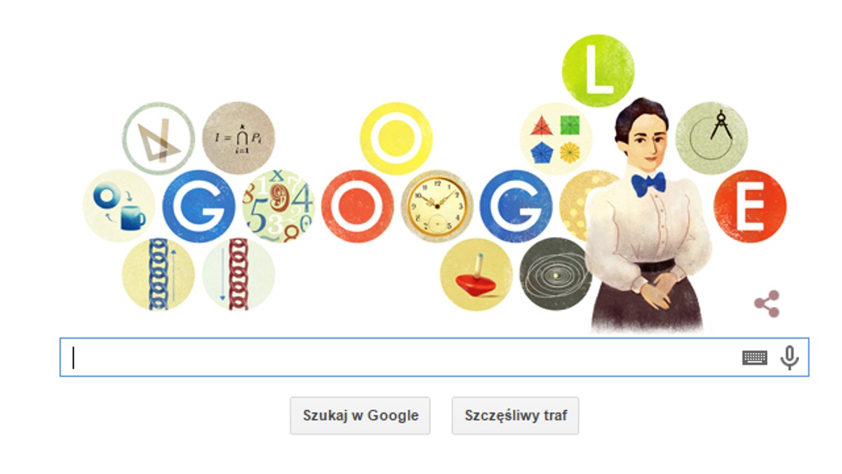 Emmy Noether to niemiecka matematyczka i fizyczka. Dziś przypada 133. rocznica jej urodzin. Właśnie z tej okazji znalazła się ona na dzisiejszych Google Doodle, czyli na artystycznie przerobionym logo wyszukiwarki Google.