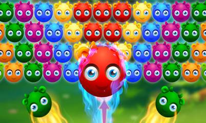 Cute Monster Bubble Shooter