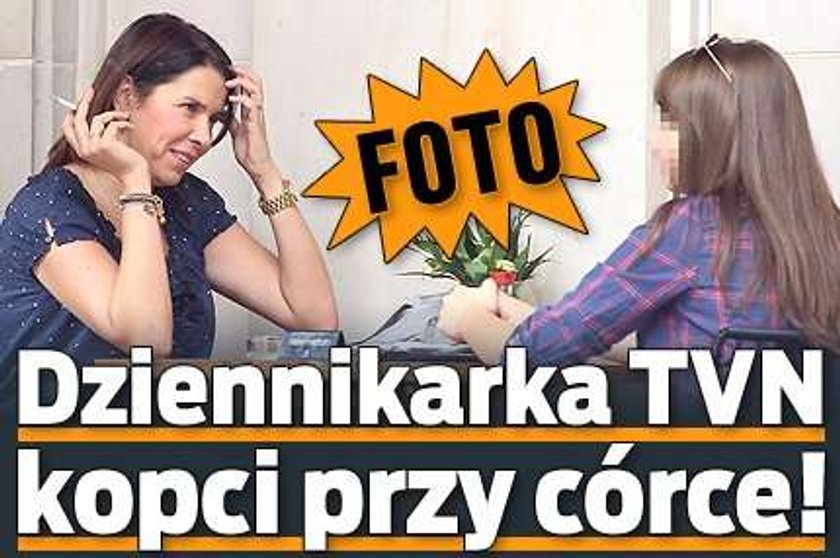 Dziennikarka TVN kopci przy córce! Foto