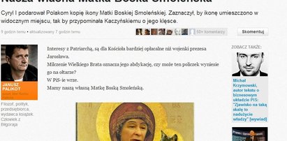 Kaczyński Matką Boską. Kot Jezusem. Palikot znów bluźni?