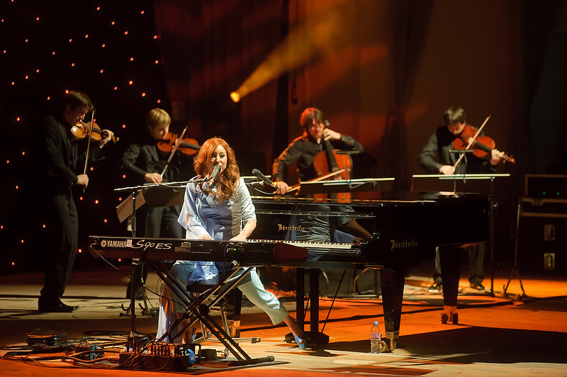 Tori Amos w Sali Kongresowe (fot. Darek Kawka/Onet.)