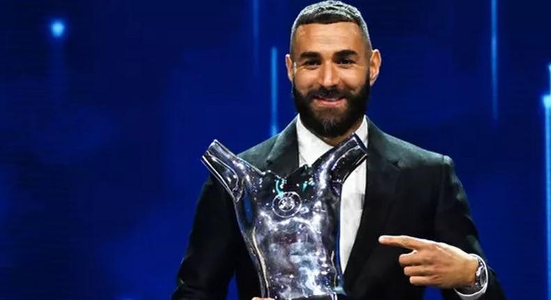 Uefa Karim Benzema sacre meilleur joueur de l'année