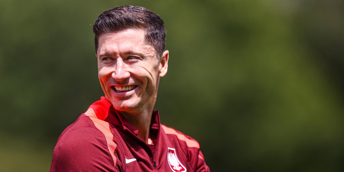 Robert Lewandowski pomimo kontuzji jest w dobrym nastroju. 