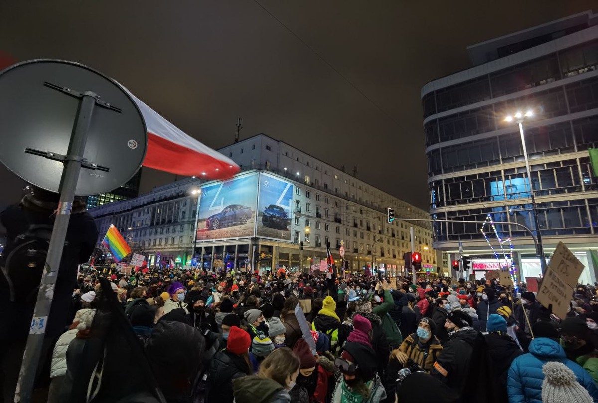 Strajk Kobiet w Warszawie, 29.01.2021.