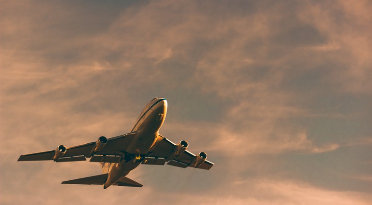 Egy Boeing 747-es repülőgép