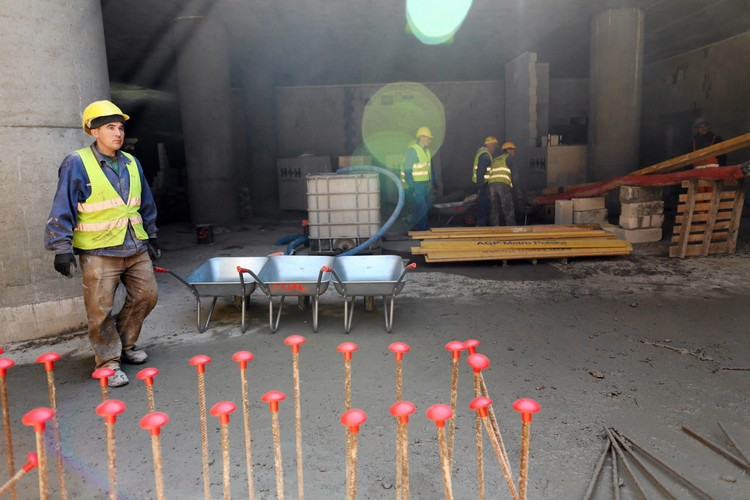 Budowa stacji metra Stadion (2)