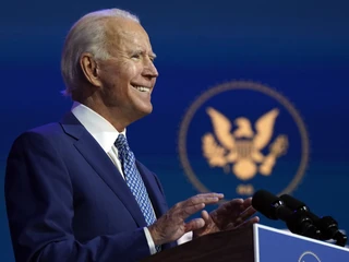 Prezydent elekt USA, Joe Biden, 9.11.2020. Dzięki wyjątkowo dużej frekwencji Biden dostał najwyższą liczbę głosów w historii wyborów prezydenckich w Stanach Zjednoczonych