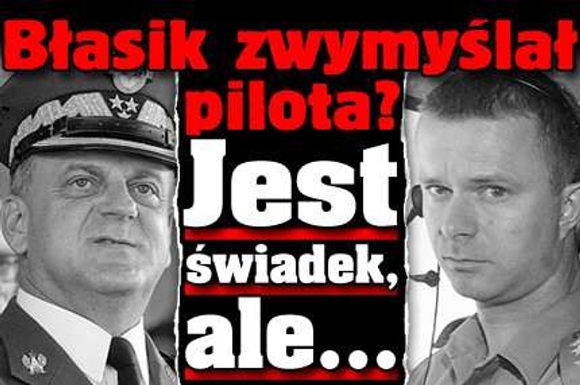 Błasik zwymyślał pilota? Jest świadek, ale...