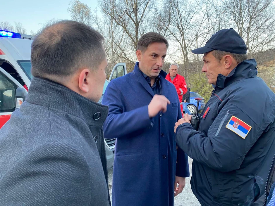 Milić je razgovarao za pripadnicima MUP-a, SVS i Hitne pomoći.