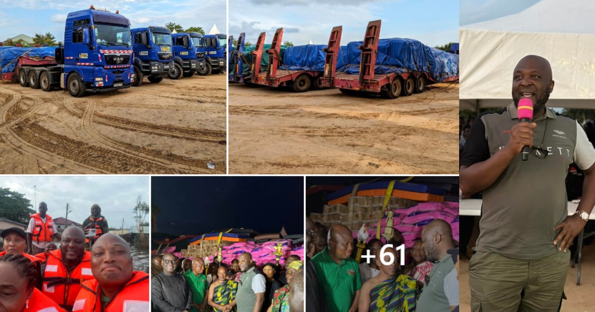 Ibrahim Mahama storms Volta with 'biggest' donation to Akosombo dam spillage victims - Vimarsana News