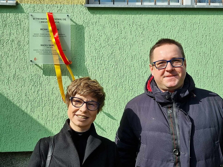 Judyta Faliszewska i Jakub Gręziak, 
źródło: Jakub Gręziak - Zastępca Burmistrza Dzielnicy Bemowo