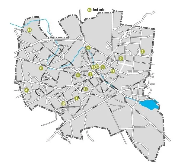 Białystok - mapa inwestycji deweloperskich
