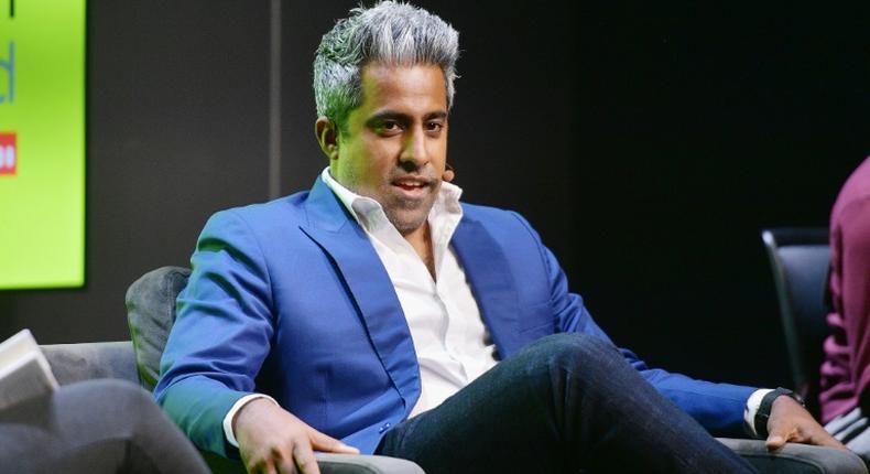 Anand Giridharadas speaks at the WIRED25 Festival in California in October 2018