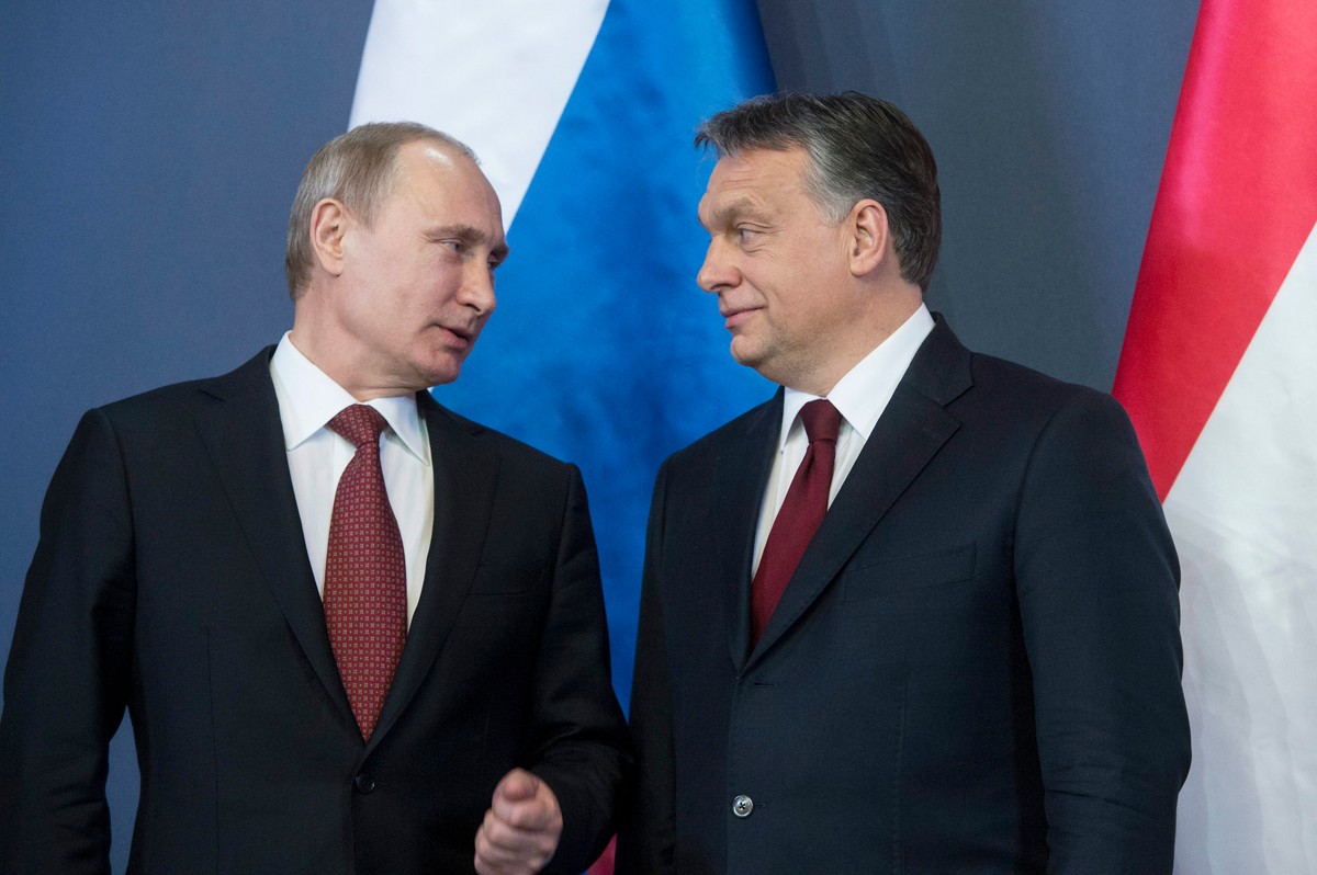 Władimir Putin i Viktor Orban