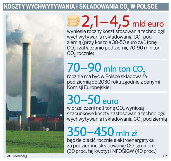 Koszty wychwytywania i składowania CO2 w Polsce