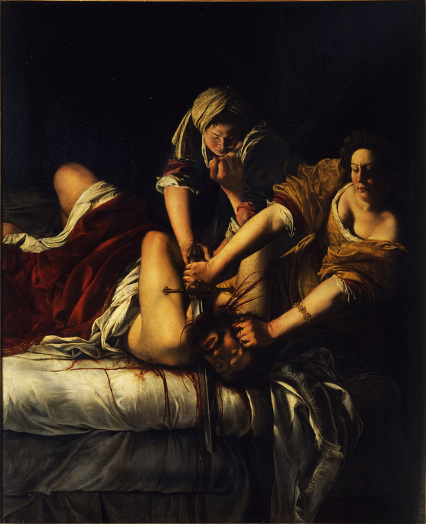 Artemisia Gentileschi - "Judyta zabijająca Holofernesa"
