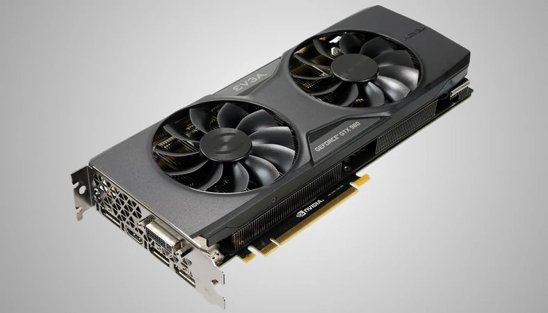 Półpasywne chłodzenie EVGA ACX 2.0 na karcie z czipem GTX 980