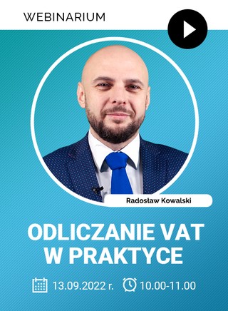 Odliczanie VAT w praktyce. Webinarium