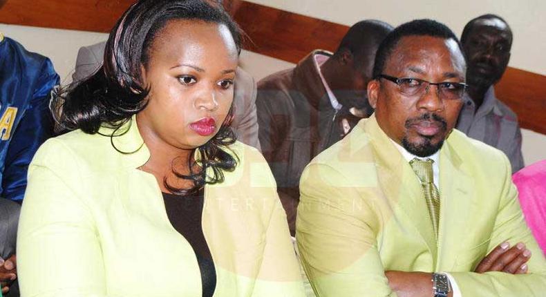 File image of Pastor James Ng’ang’a of Neno Evangelism center with his wife